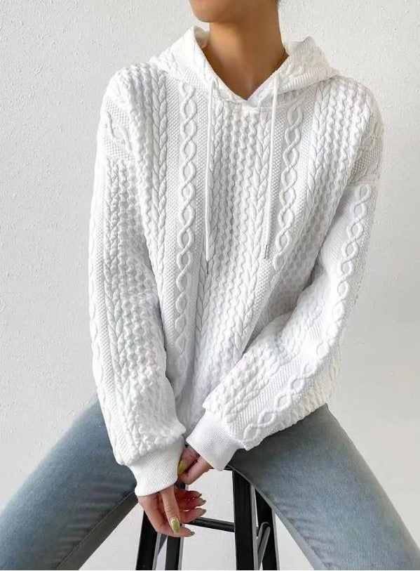 Drune | Kapuzen-Jacquard-Pullover
