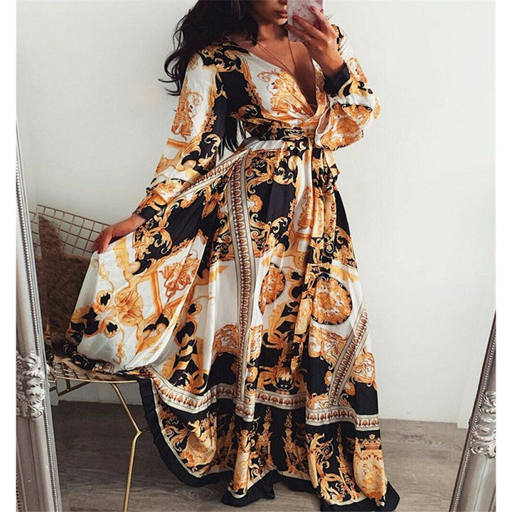 Drune | Boho Damenkleid mit Schlitz