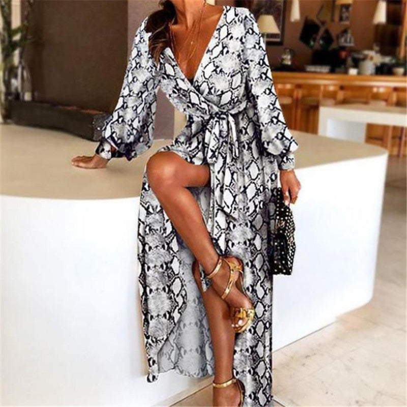 Drune | Boho Damenkleid mit Schlitz