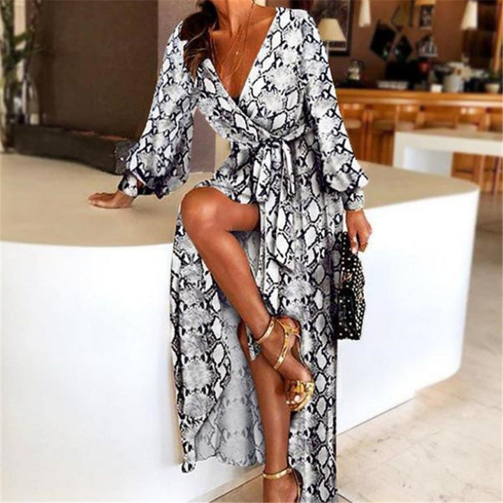 Drune | Boho Damenkleid mit Schlitz