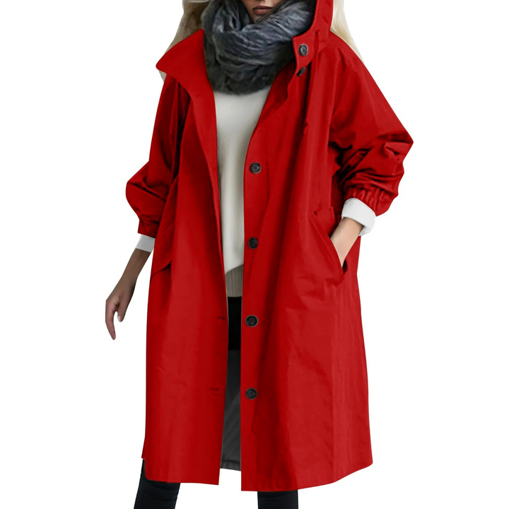 Drune | Winddichter Damen-Trenchcoat mit Kapuze