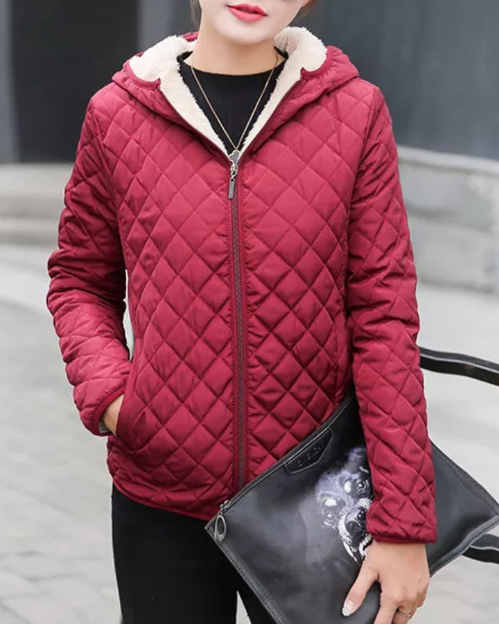 Drune | Winter Modische Winterjacke in Olivgrün für Frauen