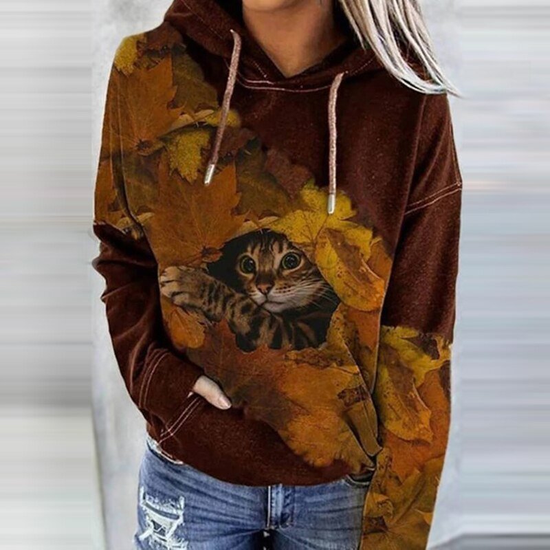 Drune | Digitaler Druck Lässig Pullover