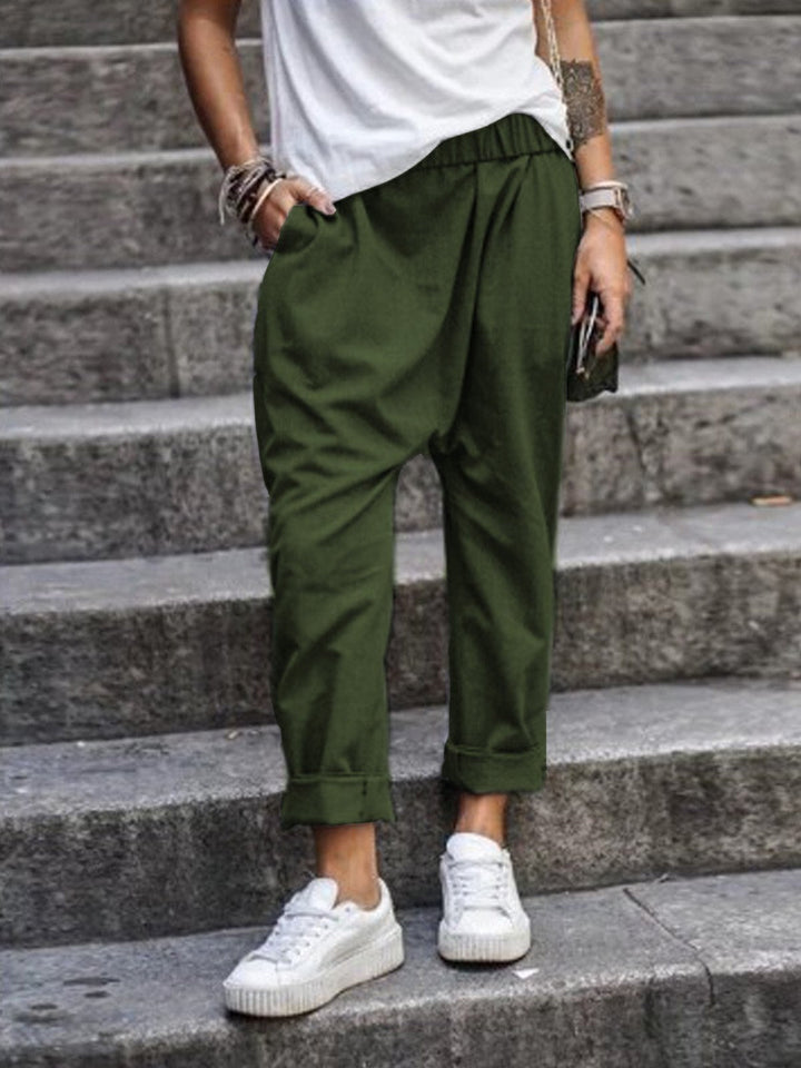 Drune | Lässige Leinenhose Look