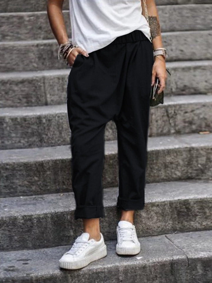 Drune | Lässige Leinenhose Look