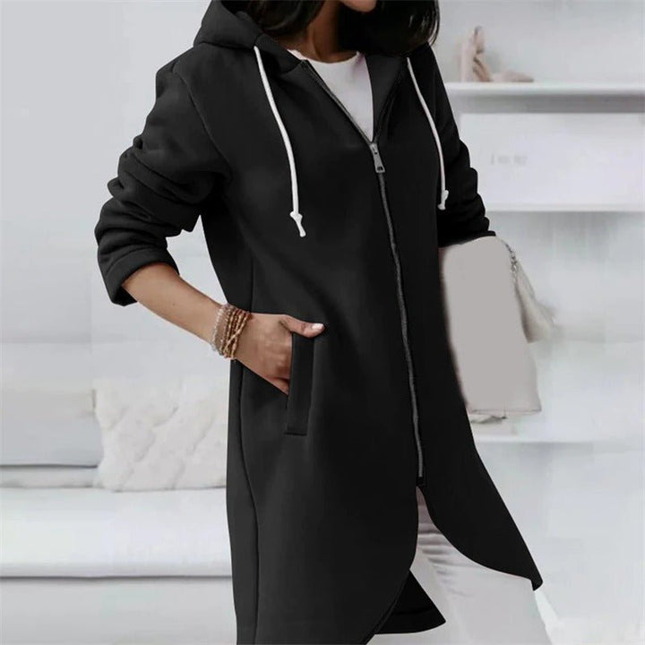 Drune Jacke | Bequeme lange Kapuzenweste für Frauen