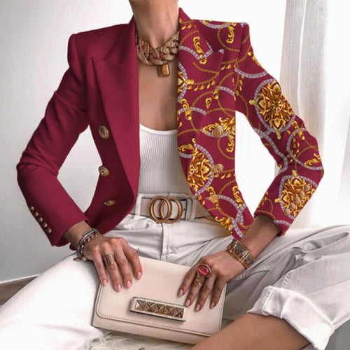 Drune | Blazer mit Schmetterlingsmuster für Frauen : Neu 2024