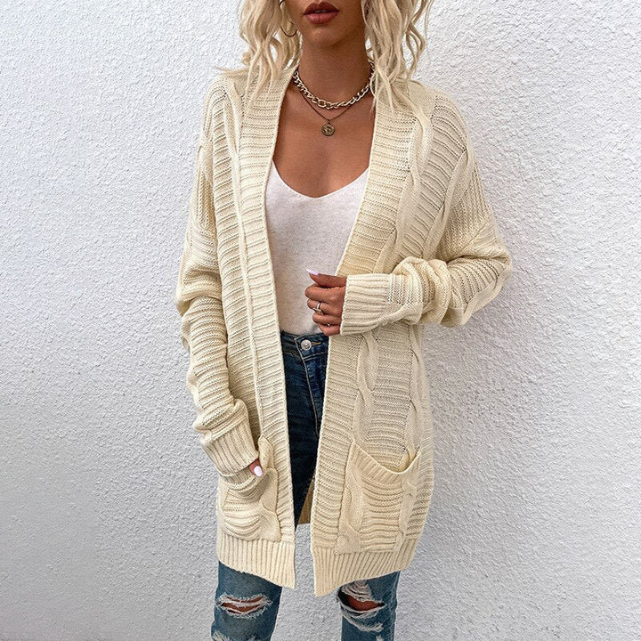 Drune Strickjacke | Bequemer langer Strickmantel für Frauen