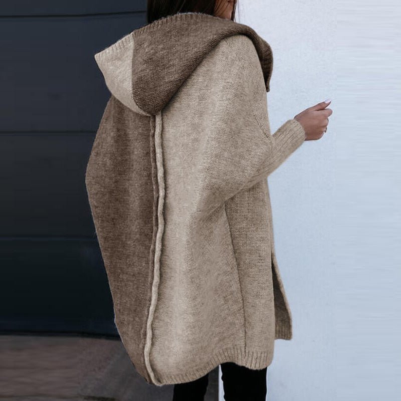 Drune | Cardigan - Strickjacke Lang Mit Kapuze