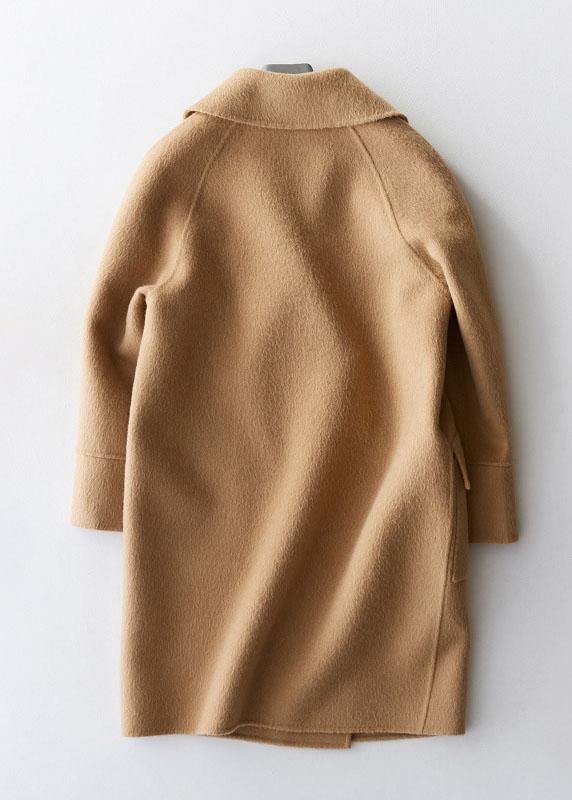 Drune | Chic Wintermantel khaki mit großen bequemen Taschen