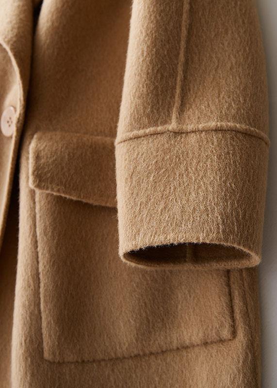 Drune | Chic Wintermantel khaki mit großen bequemen Taschen