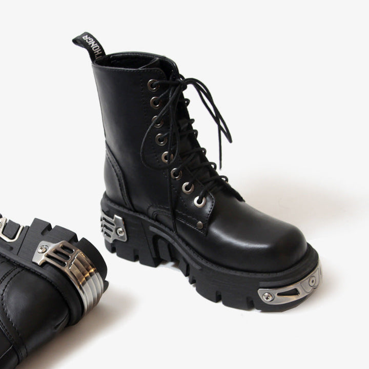 Drune | Damen Stiefeletten Damen Motorradstiefel