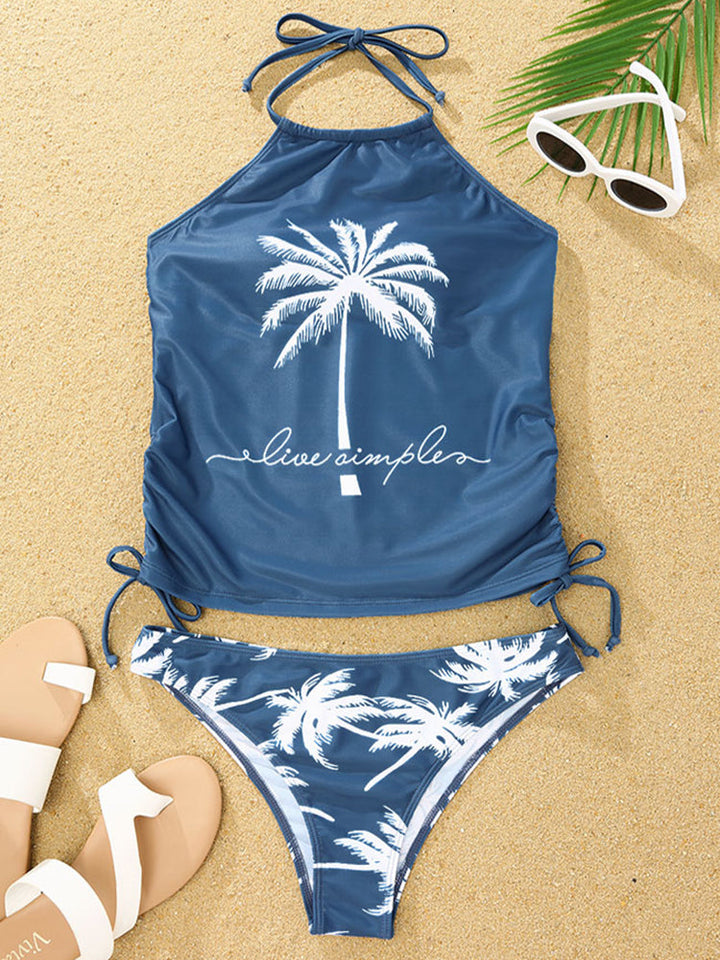 Drune | Damen Badeanzug Sommer Strand Kokos Bikini Set