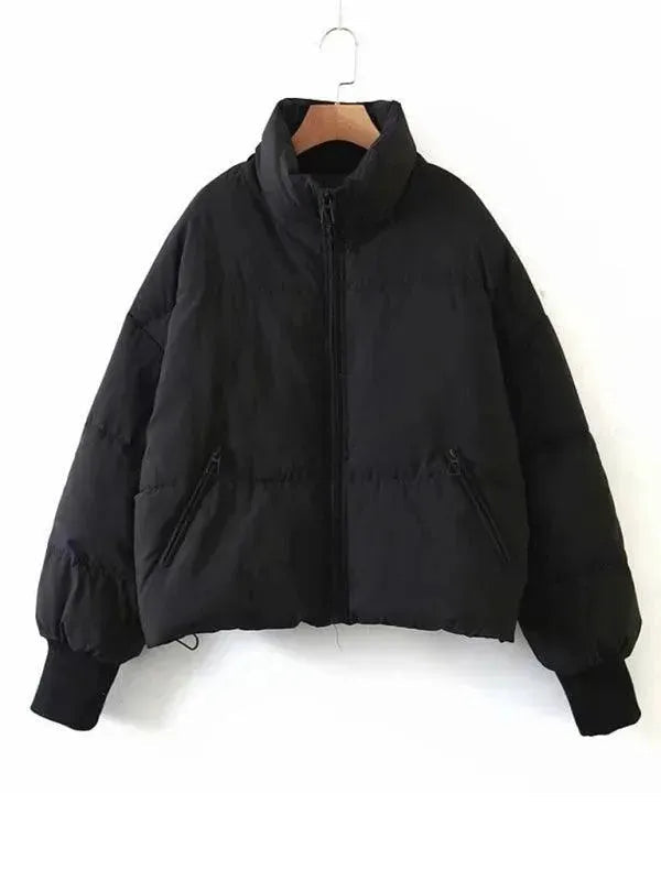Drune | Frauen Casual Stehkragen Pufferjacke