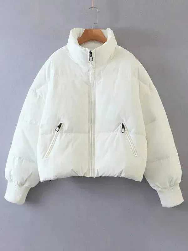 Drune | Frauen Casual Stehkragen Pufferjacke