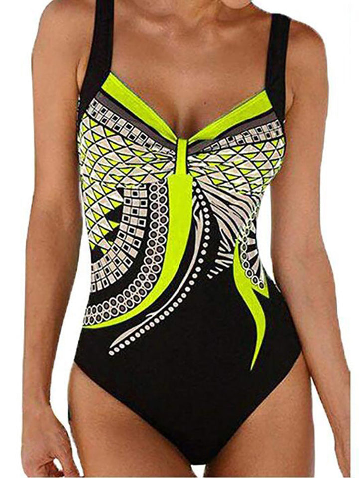 Drune | Damen Kombinierter Badeanzug Push Up Sexiger Badeanzug