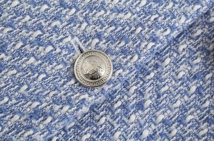 Drune | Damen Doppelt verknöpfter Tweed Blazer