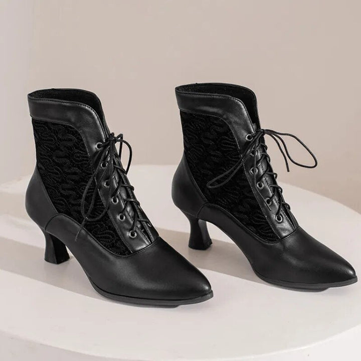 Drune | Damen Stiefeletten Leder Schnürschuhe Moderne Schuhe