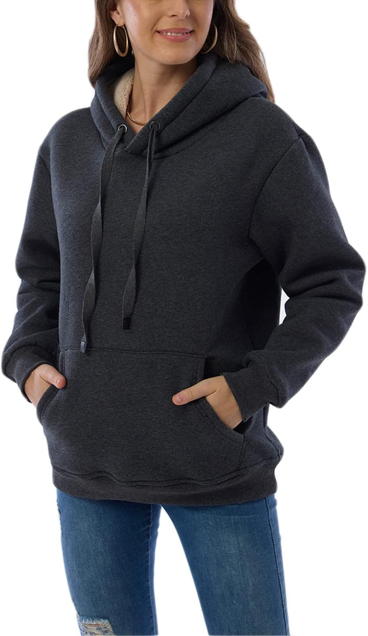 Drune | Damen Freizeit Fleece-gefütterter Hoodie
