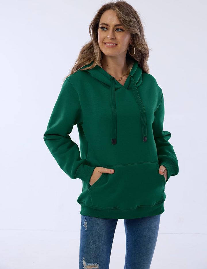 Drune | Damen Freizeit Fleece-gefütterter Hoodie