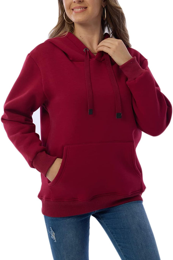 Drune | Damen Freizeit Fleece-gefütterter Hoodie