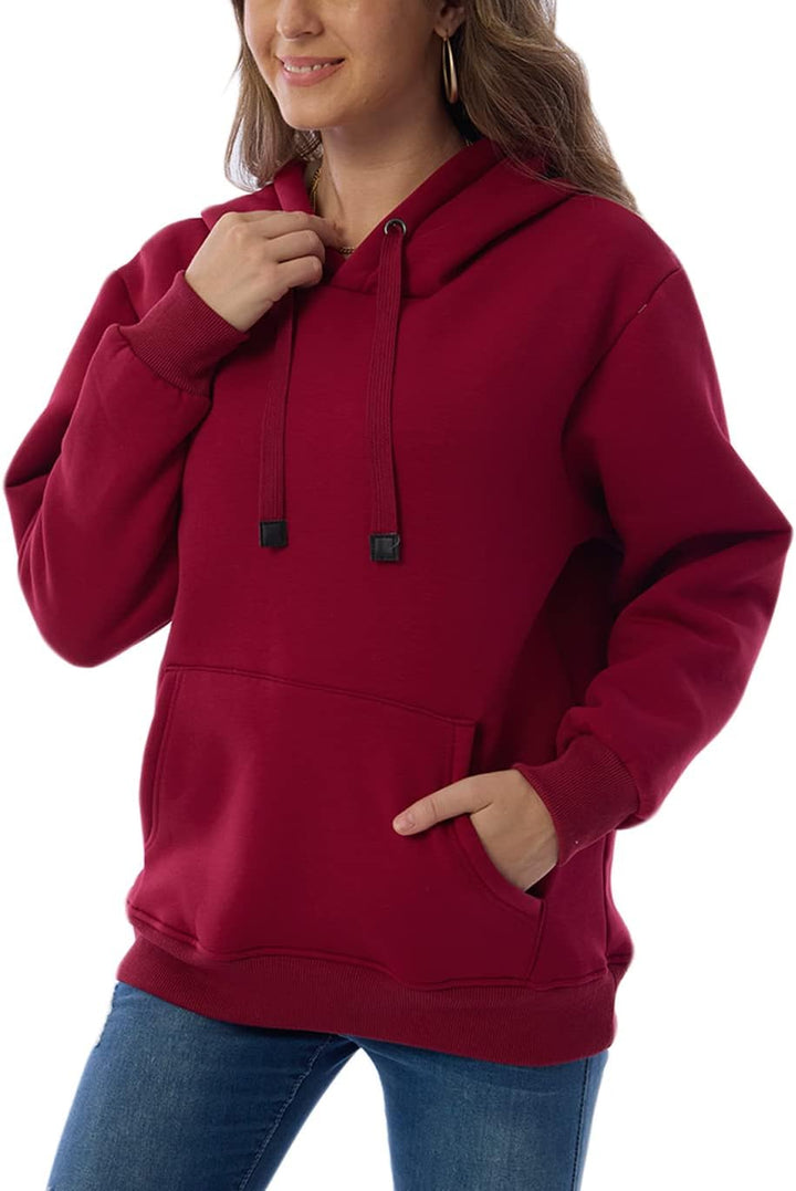 Drune | Damen Freizeit Fleece-gefütterter Hoodie