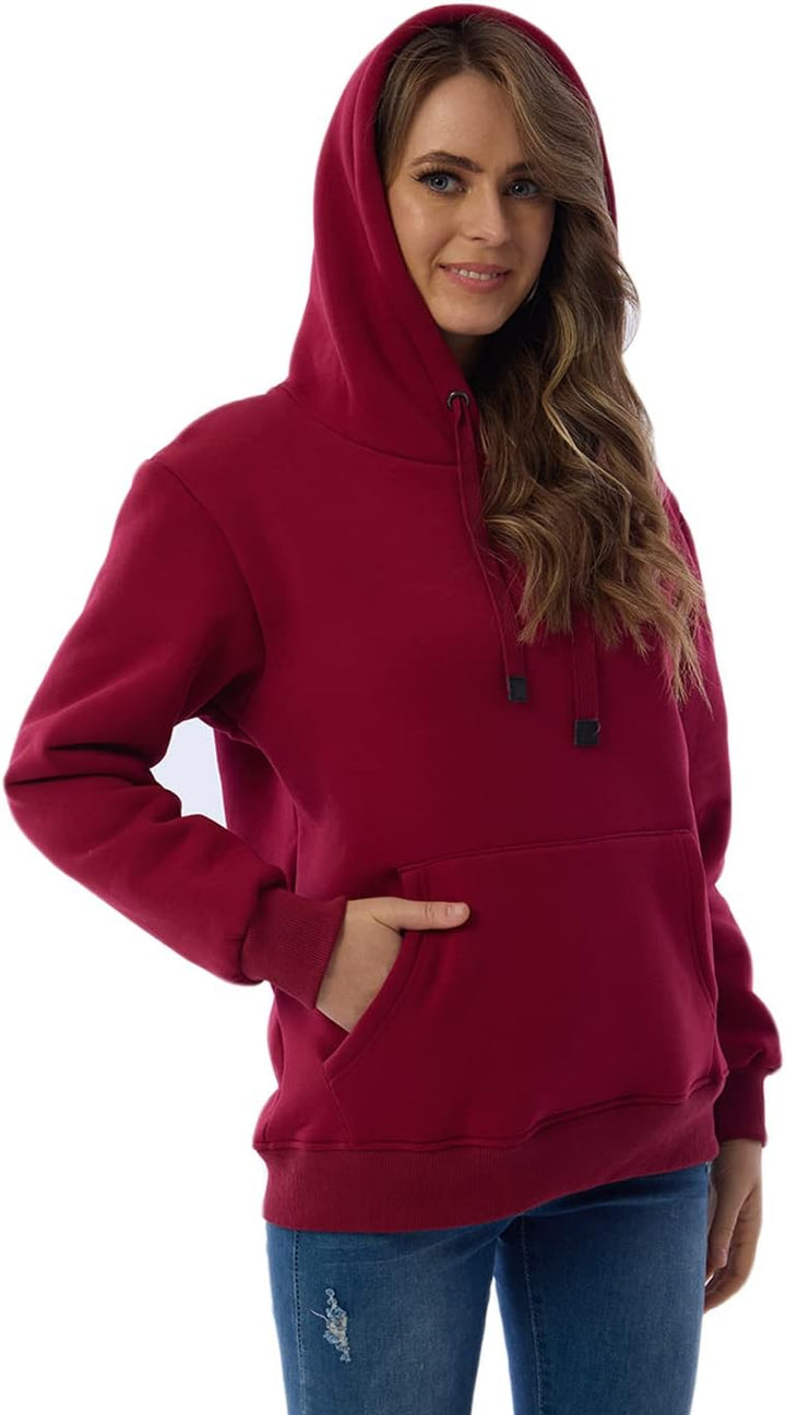 Drune | Damen Freizeit Fleece-gefütterter Hoodie