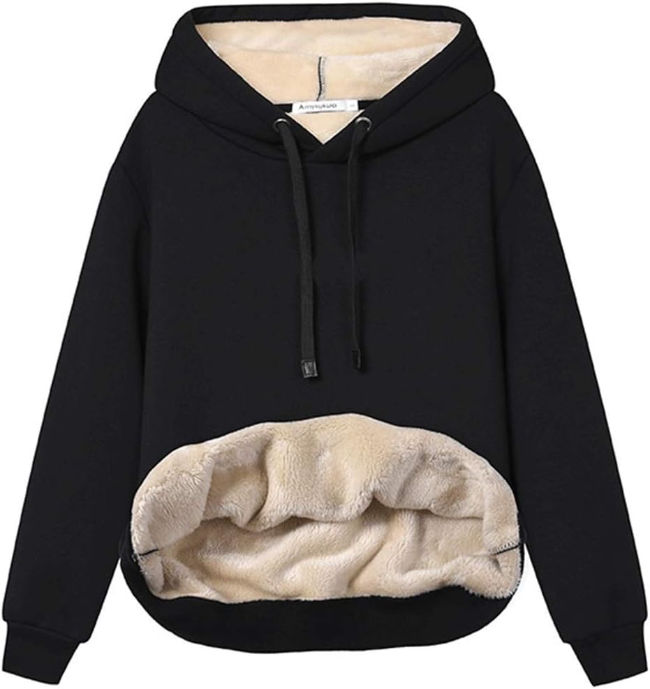 Drune | Damen Freizeit Fleece-gefütterter Hoodie