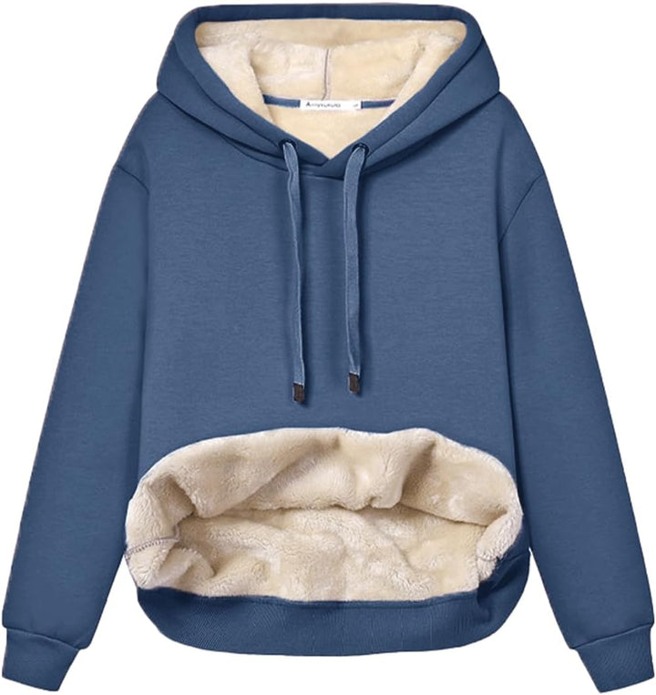 Drune | Damen Freizeit Fleece-gefütterter Hoodie