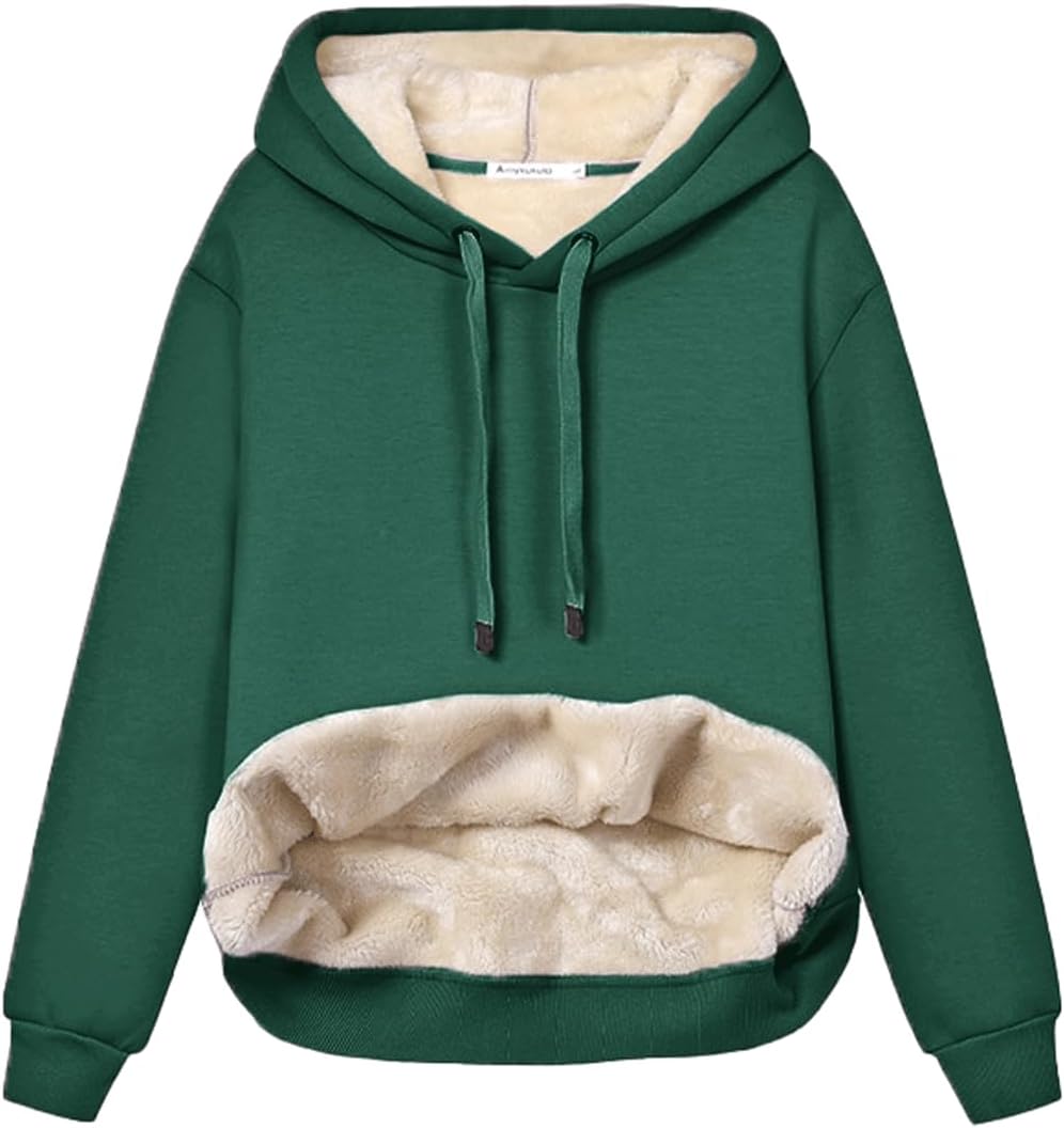 Drune | Damen Freizeit Fleece-gefütterter Hoodie