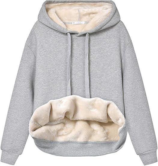 Drune | Damen Freizeit Fleece-gefütterter Hoodie