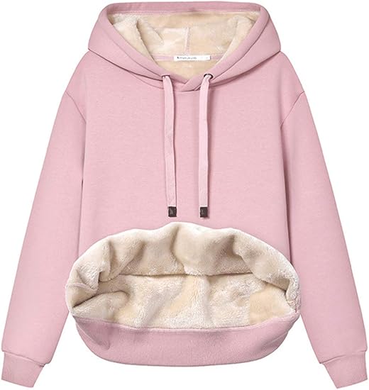 Drune | Damen Freizeit Fleece-gefütterter Hoodie