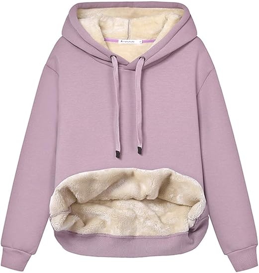 Drune | Damen Freizeit Fleece-gefütterter Hoodie