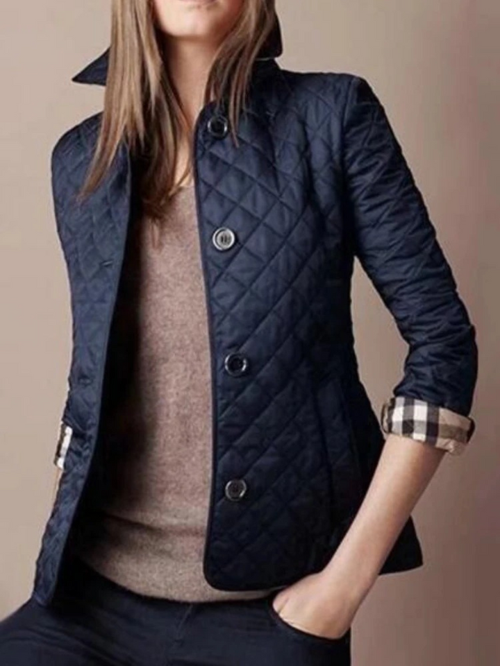 Drune | Damen Freizeit Steppjacke mit umgeschlagenem Kragen