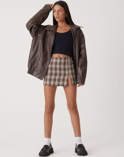 Drune | Übergröße PU-Lederjacke Damen Modischer Look, Hochwertiges Kunstleder