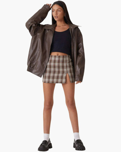 Drune | Oversize Kunstlederjacke - Modischer Streetstyle-Look für Freizeit & Alltag