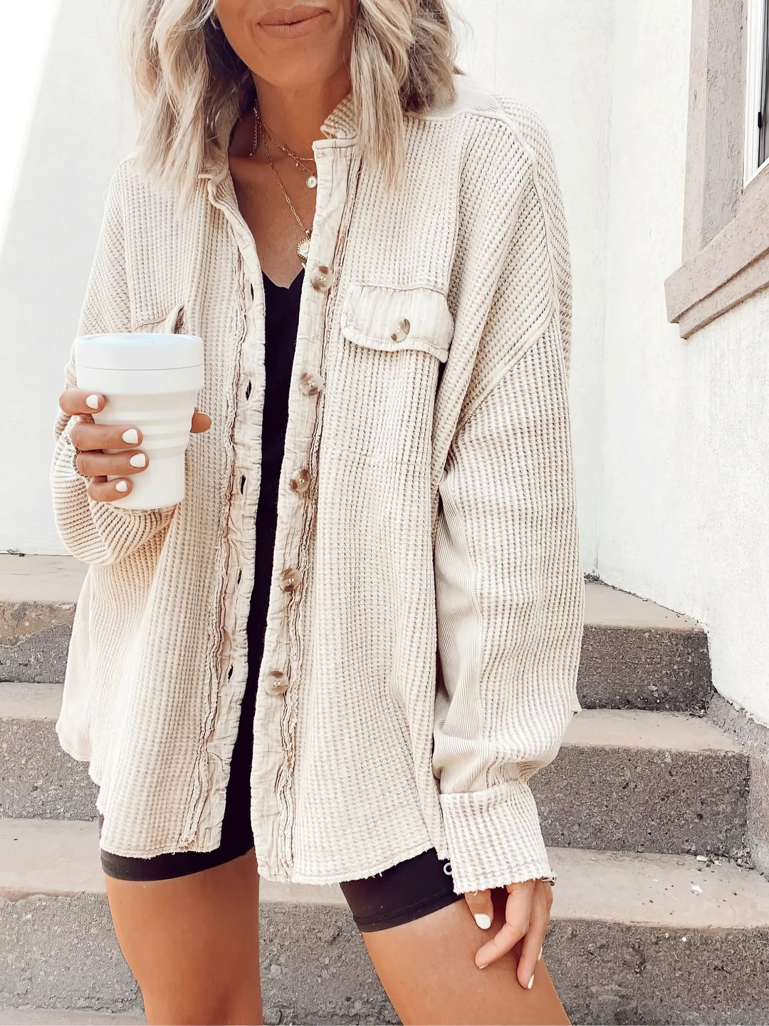 Drune | Lässige Hemdjacke Aus Weichem Stoff