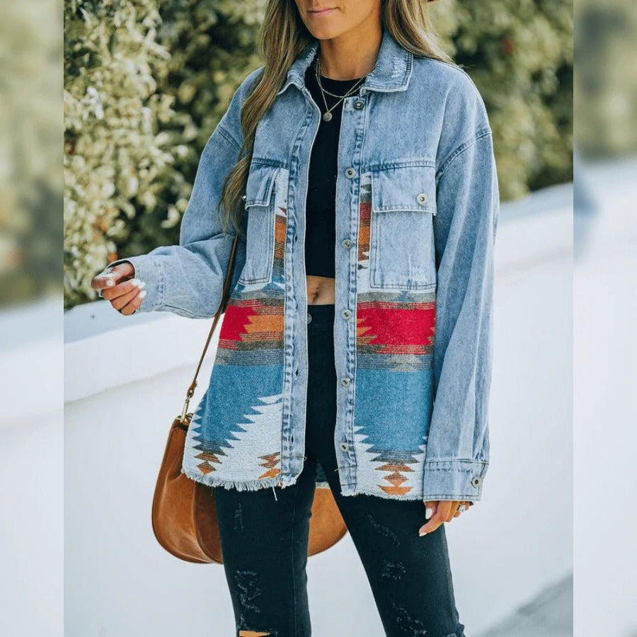Drune | Damen Denimjacke - Klassisch und Vielseitig