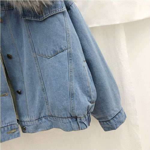 Drune | Damen Denim Winterjacke - Stilvoll & Warm