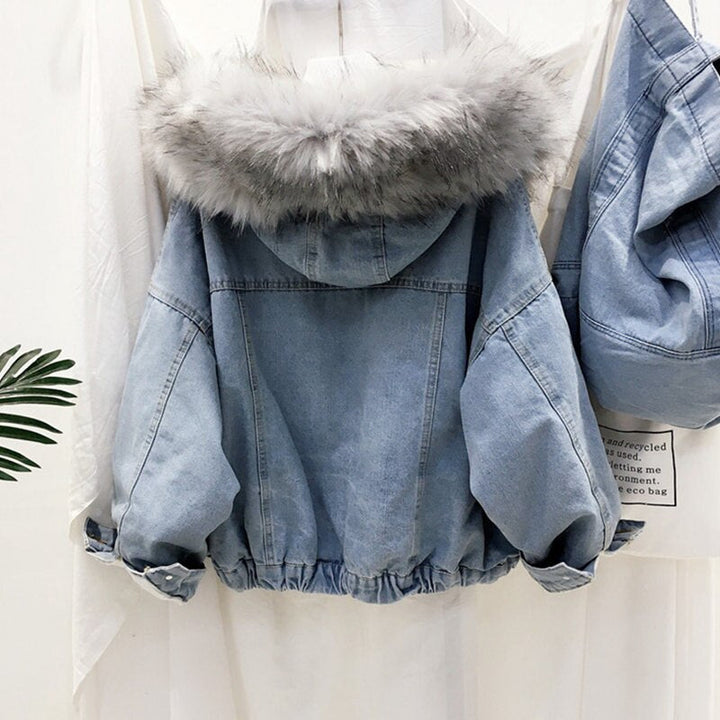 Drune | Damen Denim Winterjacke - Stilvoll & Warm