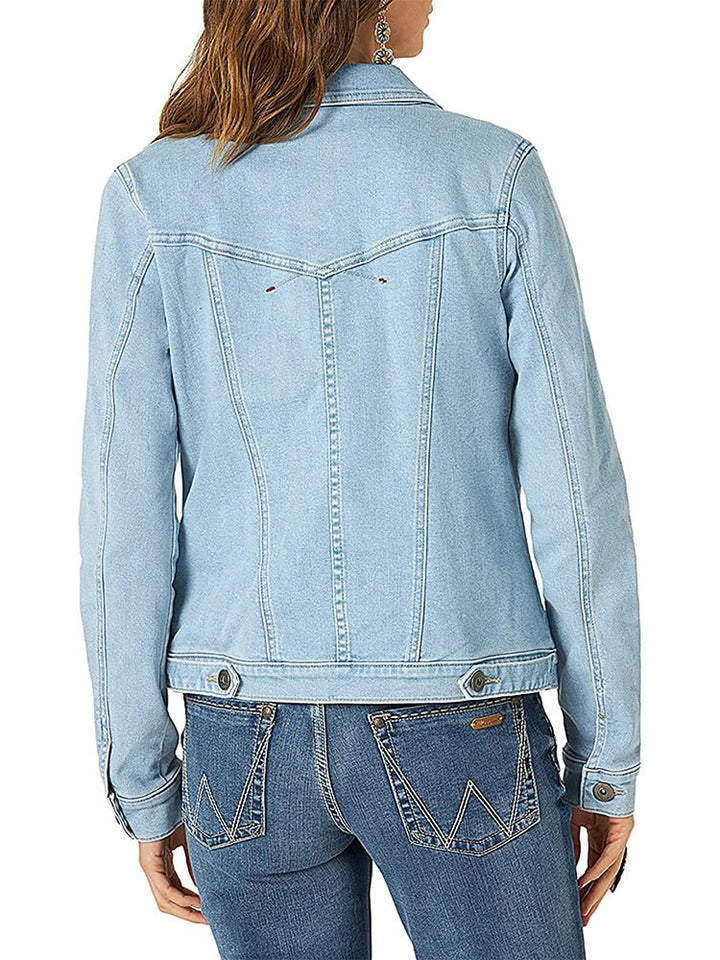 Drune | Damenjacken Einreihige Denimjacke mit Taschen