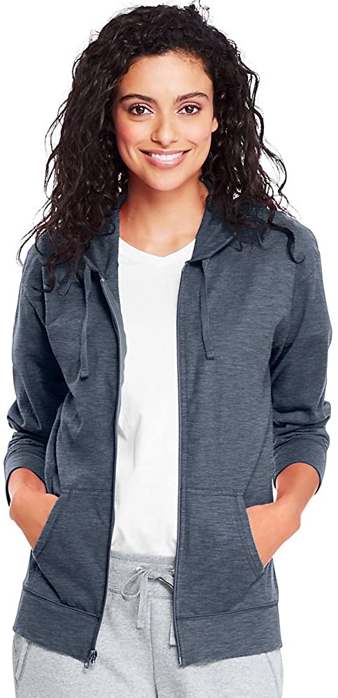 Drune | Damen Jersey Vollzip Kapuzenpulli Activewear