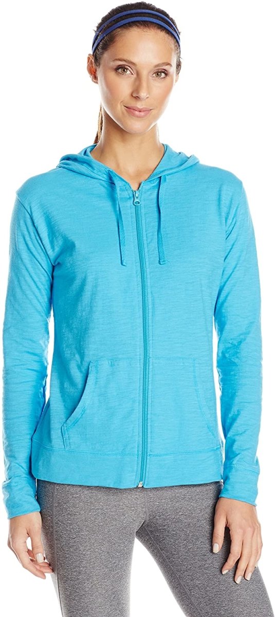 Drune | Damen Jersey Vollzip Kapuzenpulli Activewear