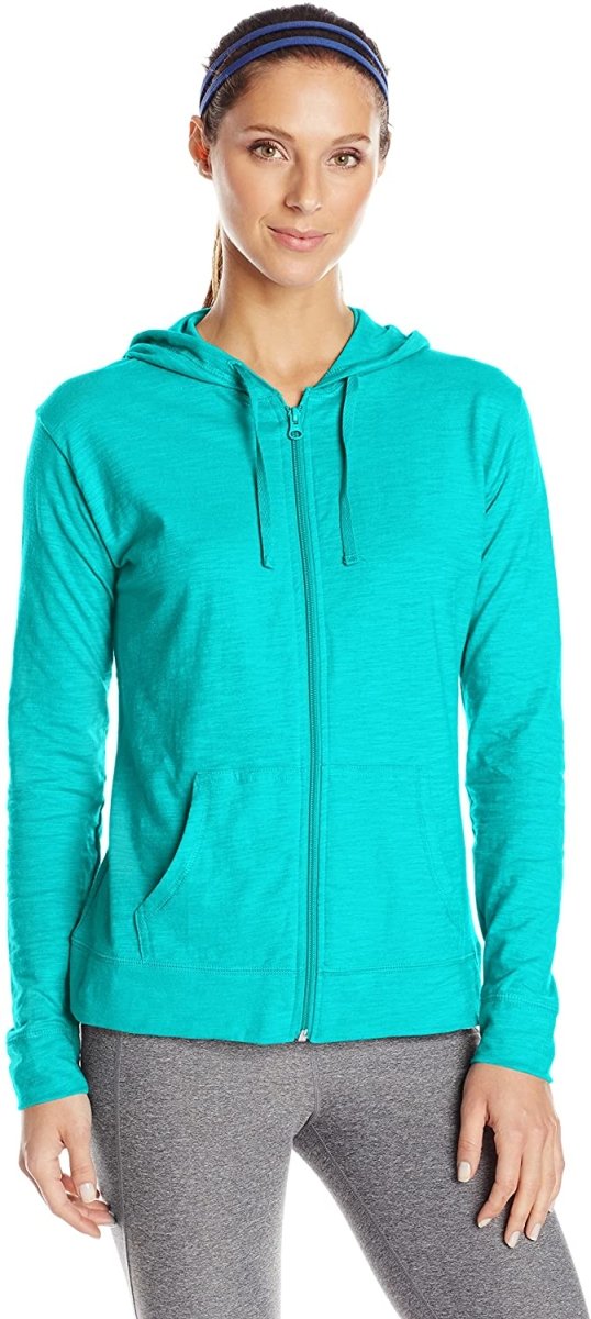 Drune | Damen Jersey Vollzip Kapuzenpulli Activewear