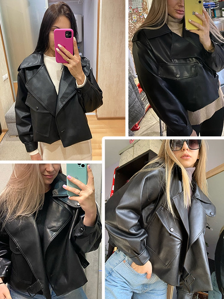 Drune | Damen Lederjacke - Schick und Langlebig