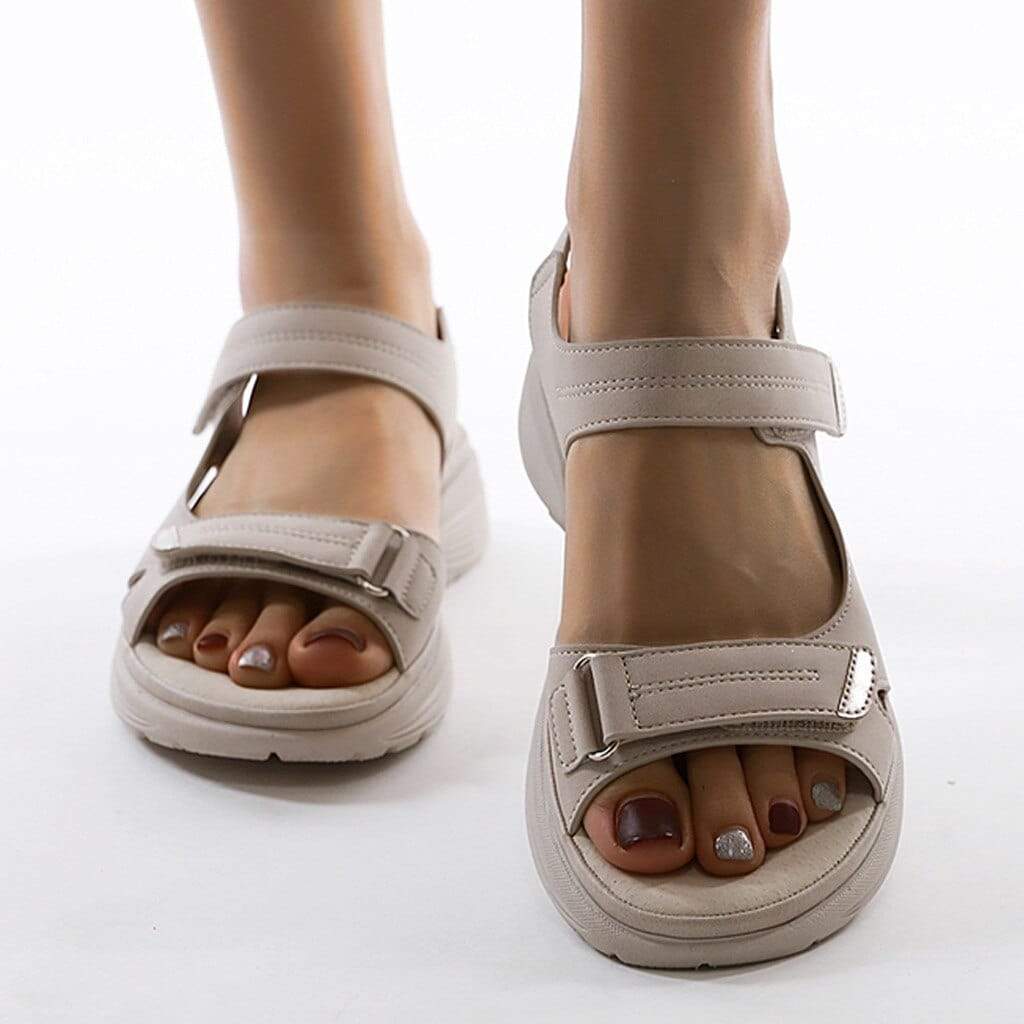 Drune | Verstellbare Sommer Sandalen Mit Doppelriemen Für Damen