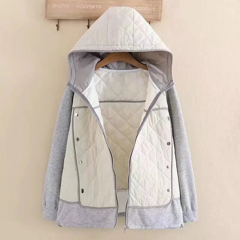 Drune | Damen Stepp-Hoodie - Übergröße - Warm & Stylisch