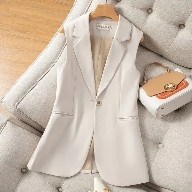 Drune | Damen Weste Jacke Ärmellose Blazer