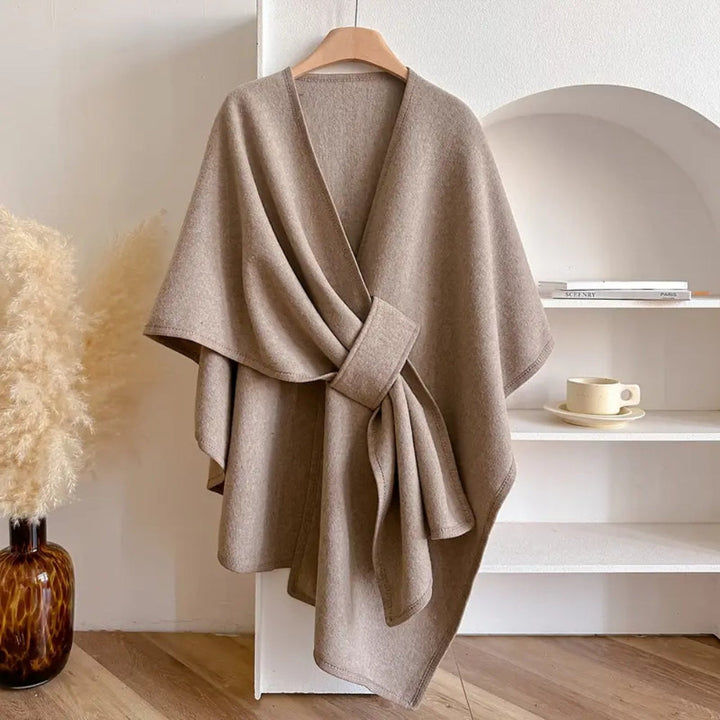 Drune | Damen Winddichter Poncho Schal Mantel