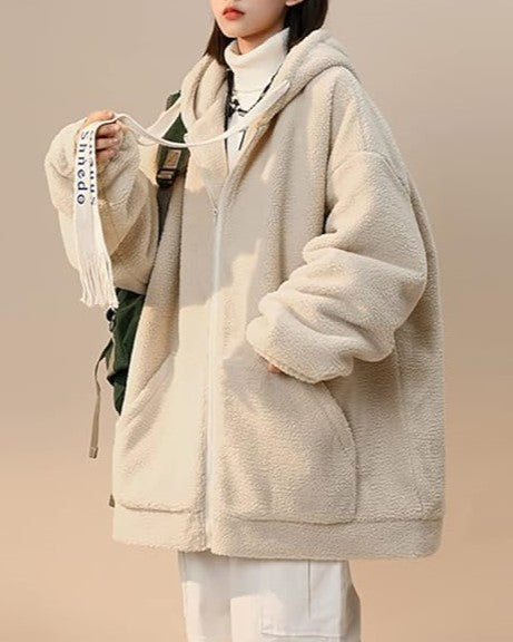 Drune | Damen Winter Fleecejacke - Oversized & Warm